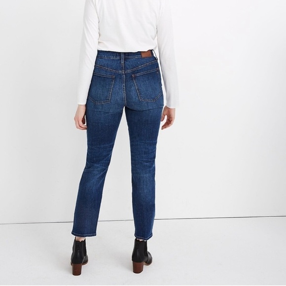 Madewell The Perfect Vintage Crop Button Front High Rise Jean Barnsdale Wash 26 - Picture 3 of 16